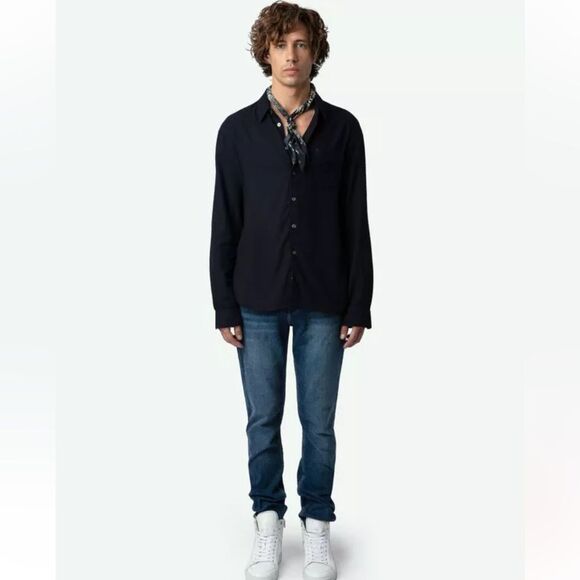 $248 Zadig & Voltaire Tyrona Shirt NWT XL - Picture 1 of 8